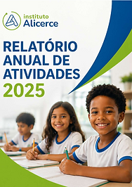 Capa do relatório anual de atividades de 2025