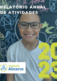 Capa do relatório anual de atividades de 2023