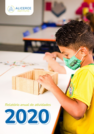 Capa do relatório anual de atividades de 2020