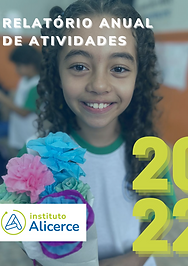 Capa do relatório anual de atividades de 2022